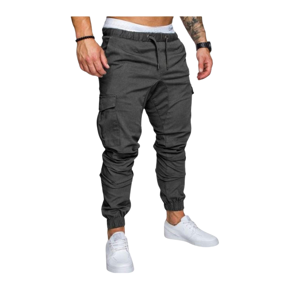 Herren Slimfit Cargo-Hose Bequem