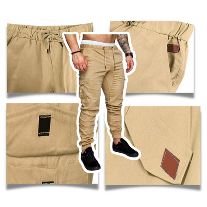 Herren Slimfit Cargo-Hose Bequem