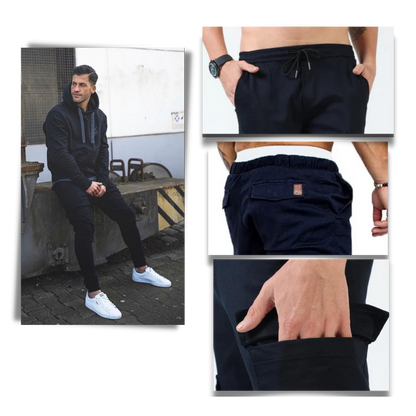 Herren Slimfit Cargo-Hose Bequem