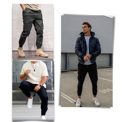 Herren Slimfit Cargo-Hose Bequem
