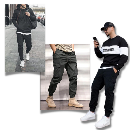 Herren Slimfit Cargo-Hose Bequem