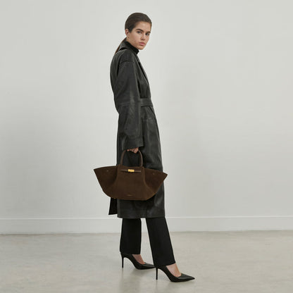 Leder Tote Firenze aus Wildleder Elegant