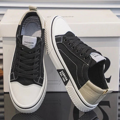 Herren Canvas Sneaker Low- Schnürung