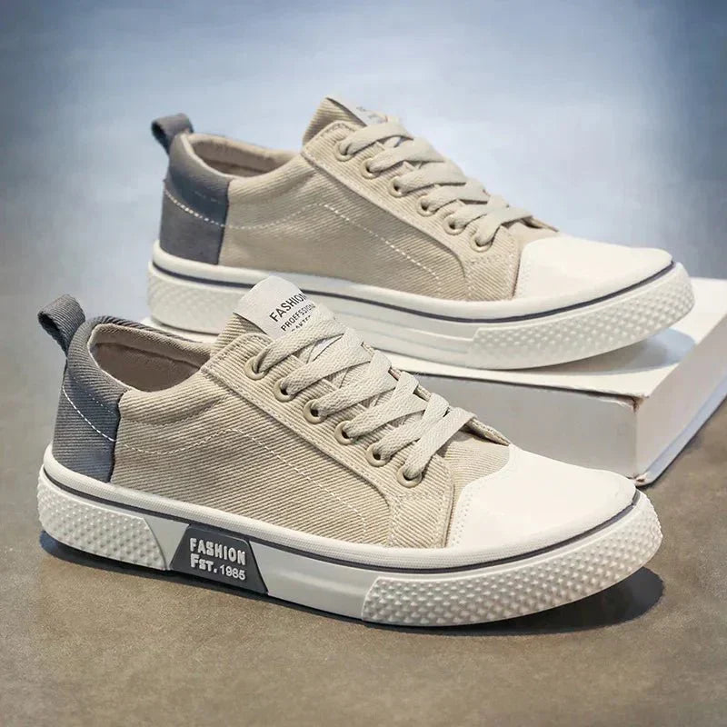 Herren Canvas Sneaker Low- Schnürung