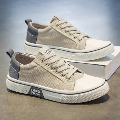 Herren Canvas Sneaker Low- Schnürung