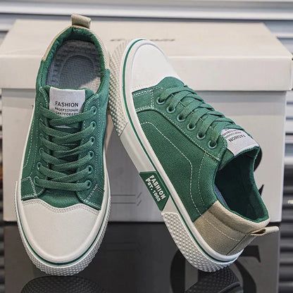 Herren Canvas Sneaker Low- Schnürung