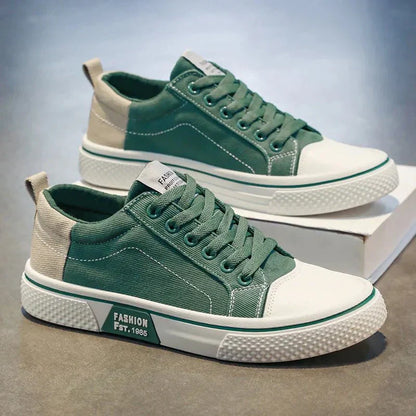 Herren Canvas Sneaker Low- Schnürung