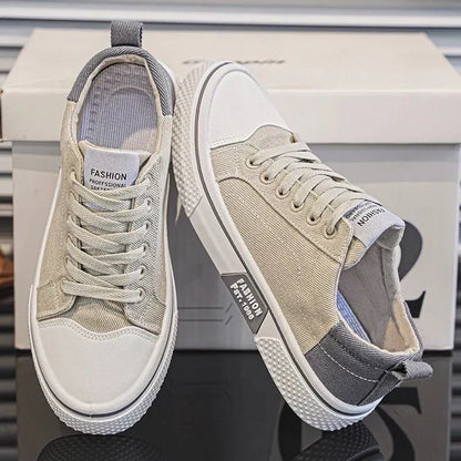 Herren Canvas Sneaker Low- Schnürung