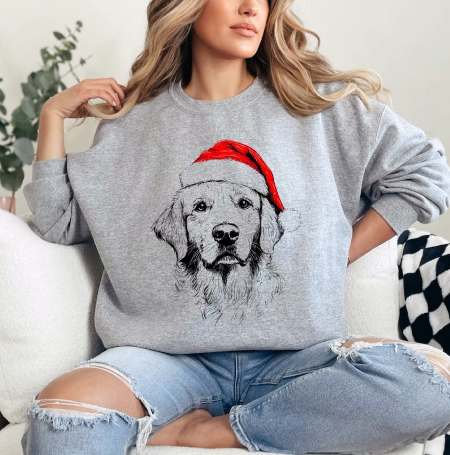 Weihnachtspullover für Hunde Festlich Rot