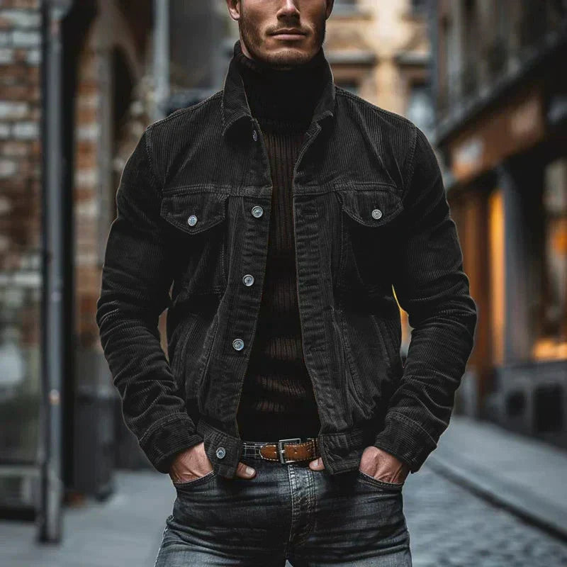 Cody Herren Retro-Kordjacke