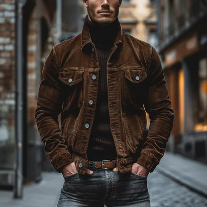 Milo Herren Retro Cordjacke