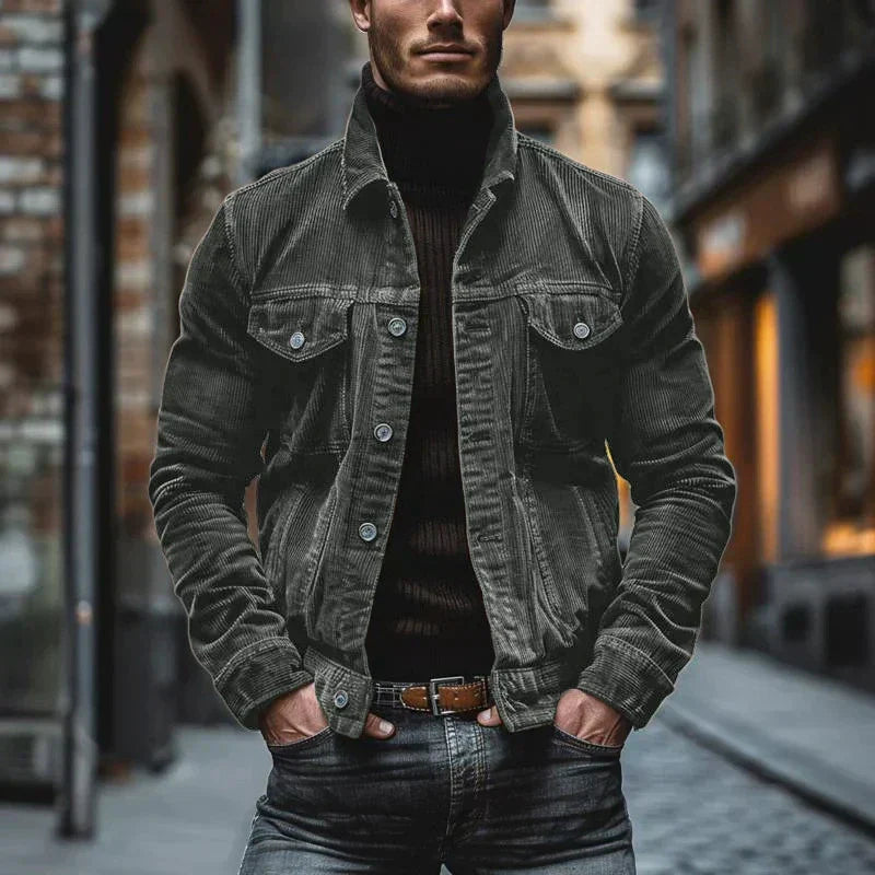 Cody Herren Retro-Kordjacke