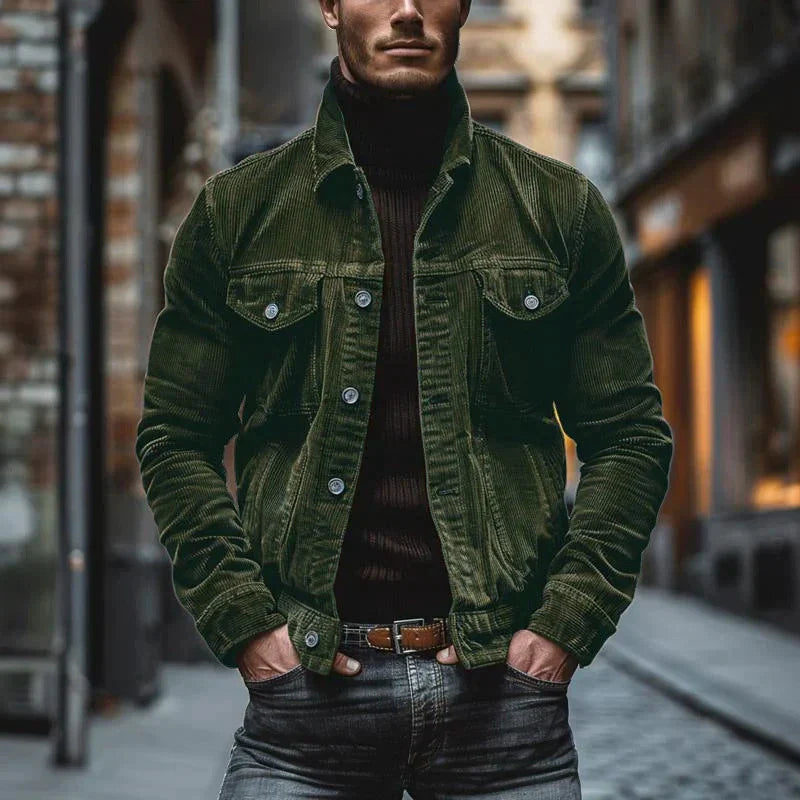 Cody Herren Retro-Kordjacke