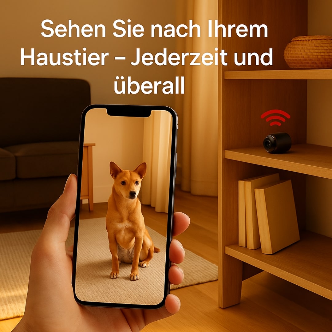 Kleine HD-Kamera mit Bewegungserkennung und App-Steuerung
