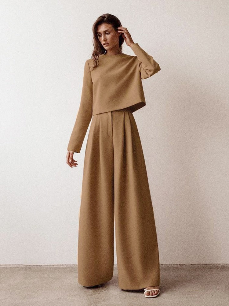 Damen Zweiteiler Elegant Bequem Weite Passform - Norvielle