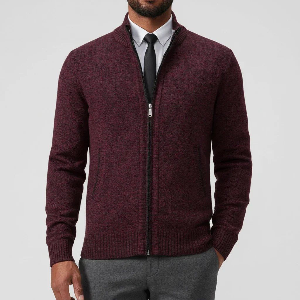 Herren Strickjacke Reißverschluss Vorne Christian