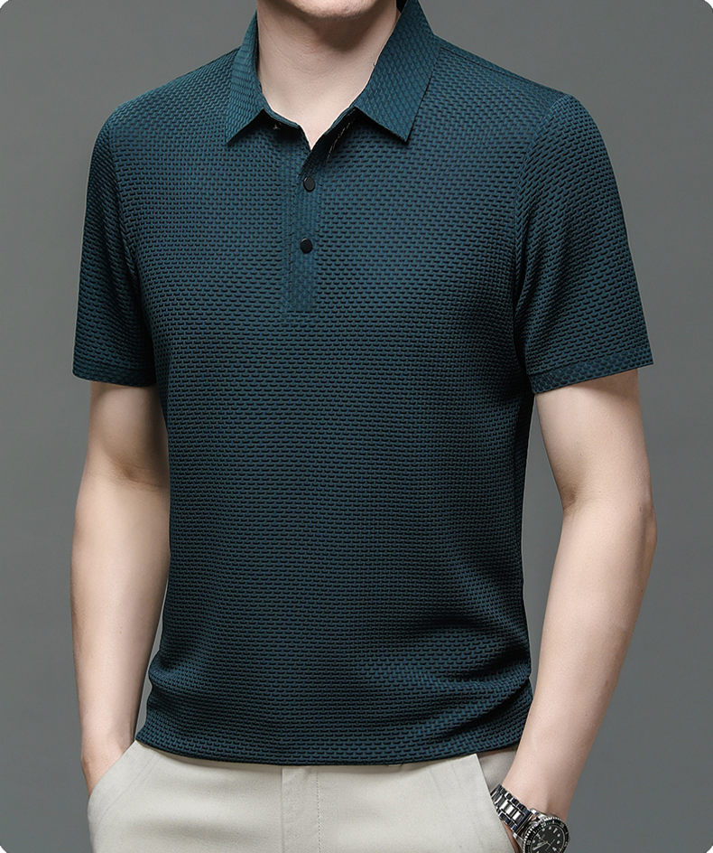 Herren Polo aus Baumwolle Weich Beige