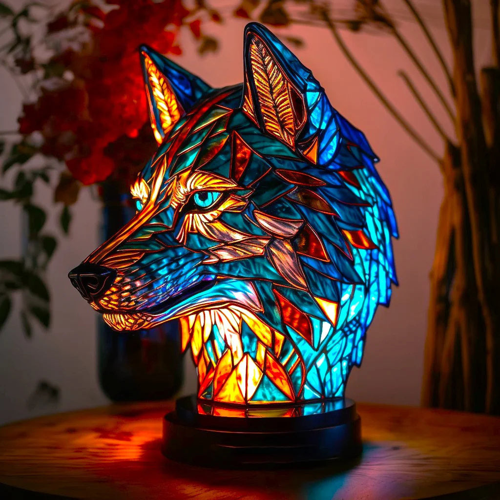 Glas Tischlampe Kunst-tierisches Design - Norvielle