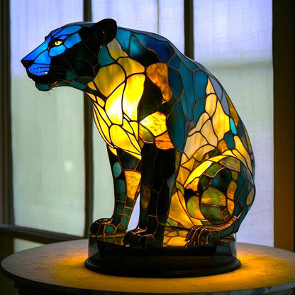 Glas Tischlampe Kunst-tierisches Design