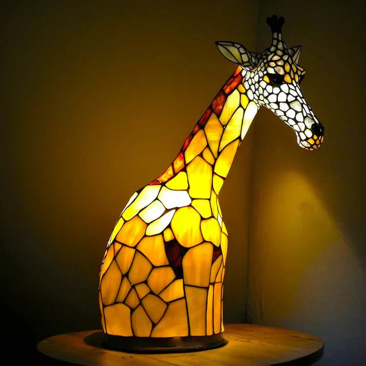 Glas Tischlampe Kunst-tierisches Design