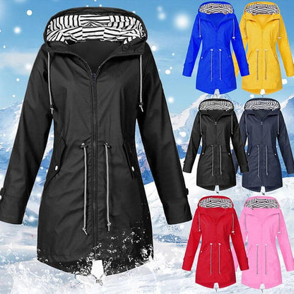 Norvielle Herren Regenjacke Wasserdicht Lang