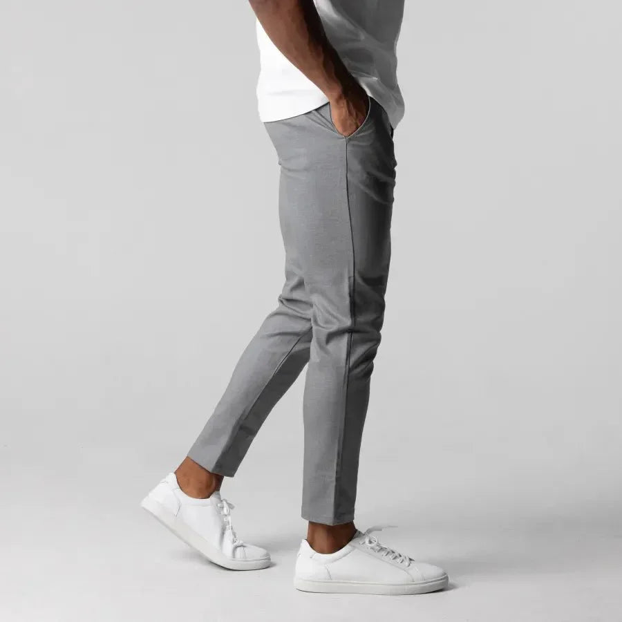 Herren Chinohose Slim Fit Klassischer Stoff