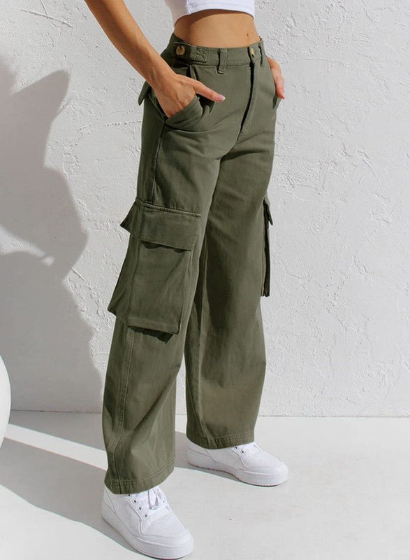 Norvielle Damen Cargohose Stilvoll - Norvielle
