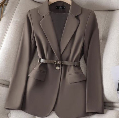 Damen Blazer Tailliert Gürtel