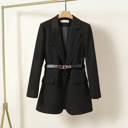 Damen Blazer Tailliert Gürtel