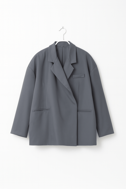Damen Oversize Blazer Klassischer Schnitt