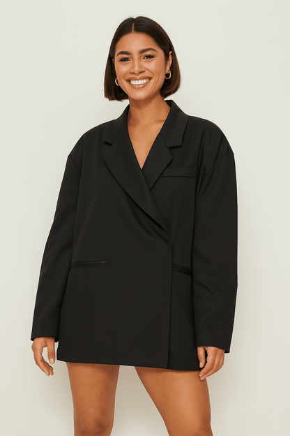 Damen Oversize Blazer Klassischer Schnitt