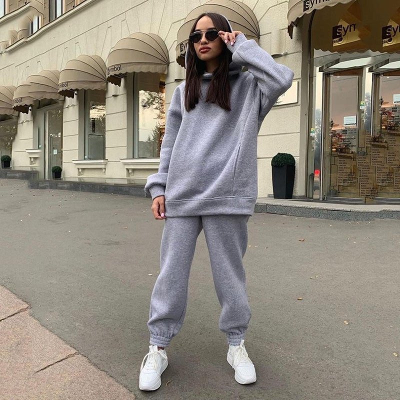 Damen Freizeitanzug Kapuzenpullover Jogginghose