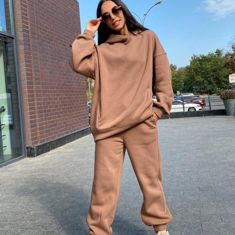 Damen Freizeitanzug Kapuzenpullover Jogginghose