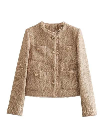 Damen Blazer Melinda Tweed Elegante Businessjacke