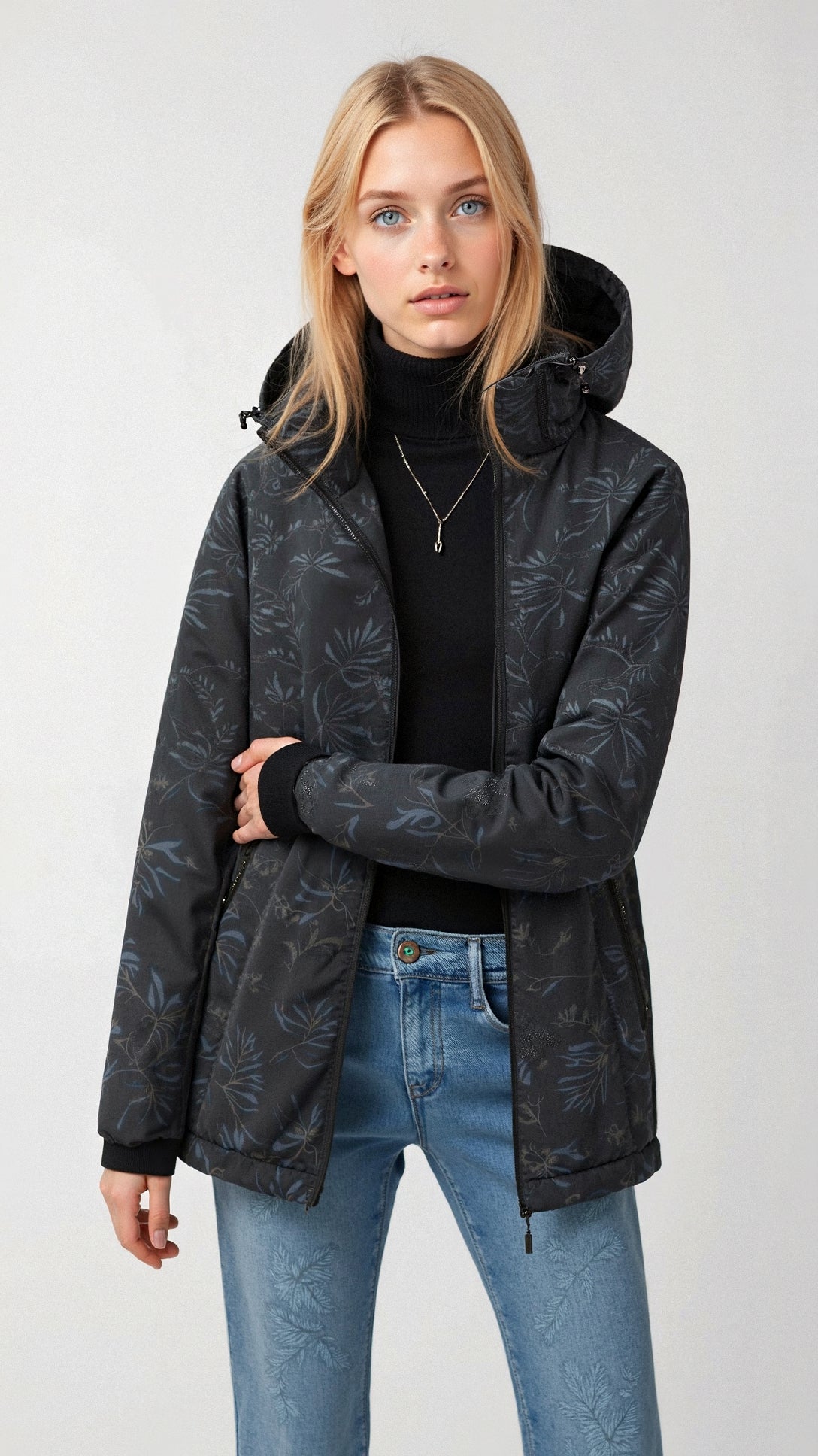 Leichte Outdoorjacke mit Kapuze Übergangsmodell für Herren und Damen