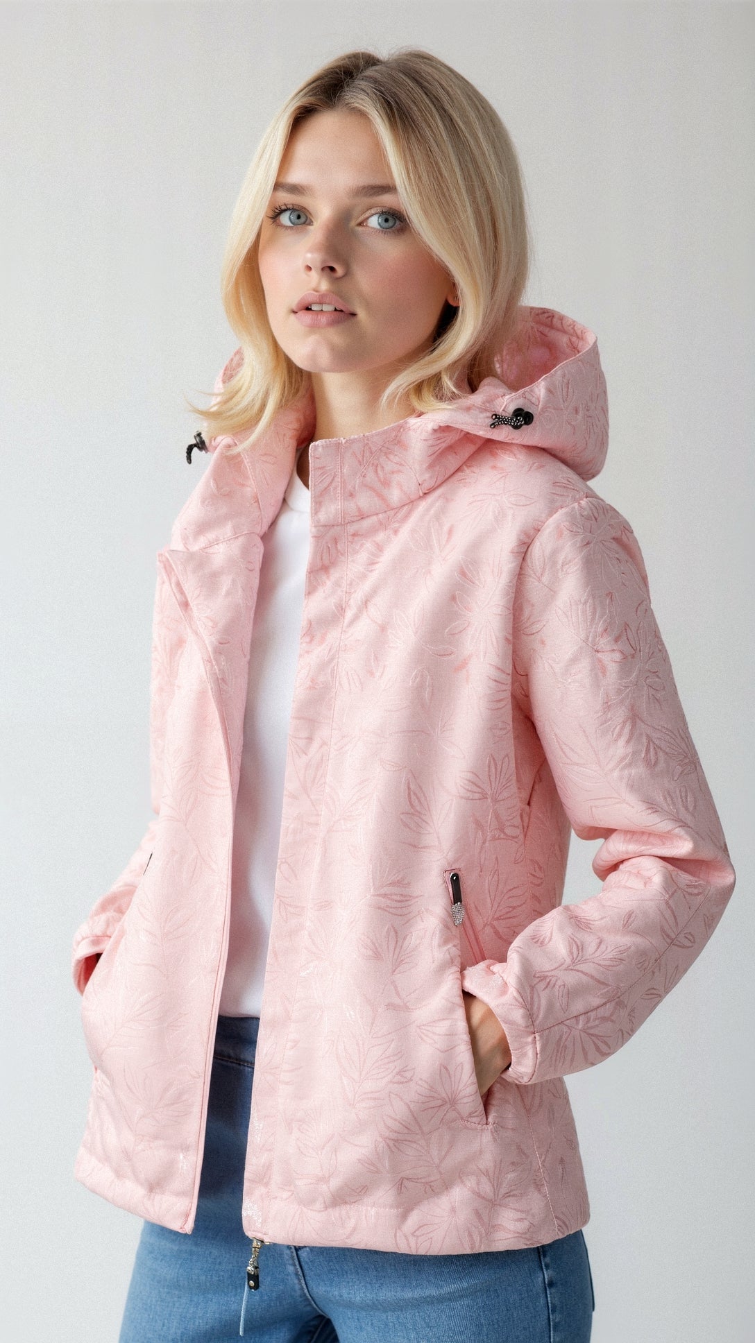 Damen Regenjacke Wetterfest mit Kapuze