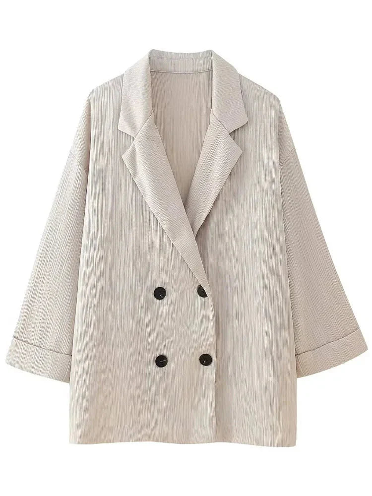 Herren Zweiteiler Anzug Blazer Weite Hose Modern