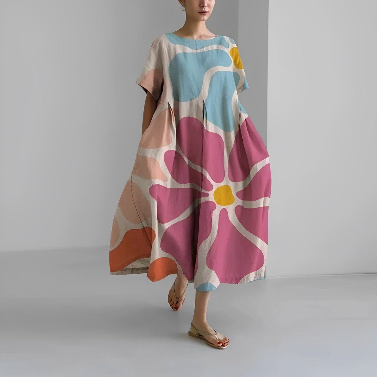Damen Maxikleid Blumenmuster Leicht Frühjahr - Norvielle