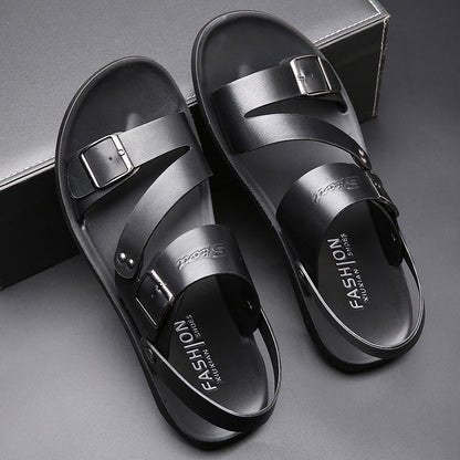 Nathan Damen Klassische Sandalen mit Schnalle Leder