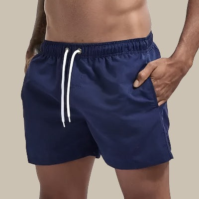 Herren Badeshorts Sommer Baumwolle Kordelzug