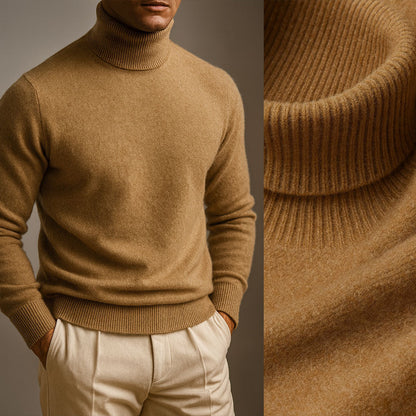 Cashmere Stehkragenpullover