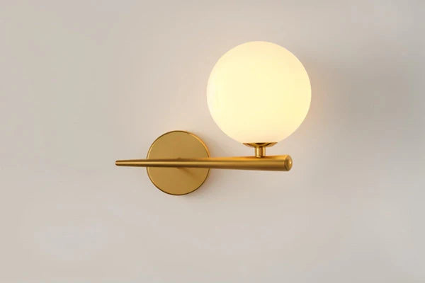 Goldene LED Kugelwandlampe Moderne Wandleuchte