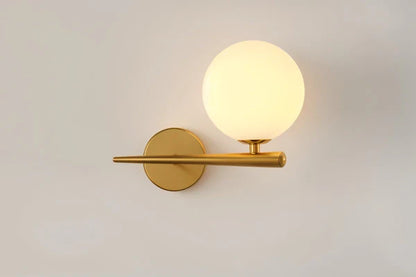 Goldene LED Kugelwandlampe Moderne Wandleuchte