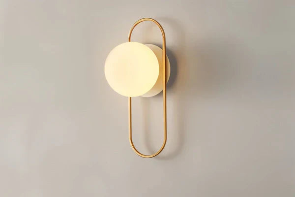 Goldene LED Kugelwandlampe Moderne Wandleuchte