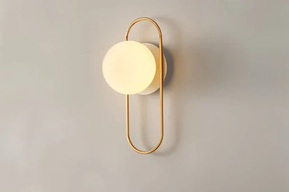 Goldene LED Kugelwandlampe Moderne Wandleuchte