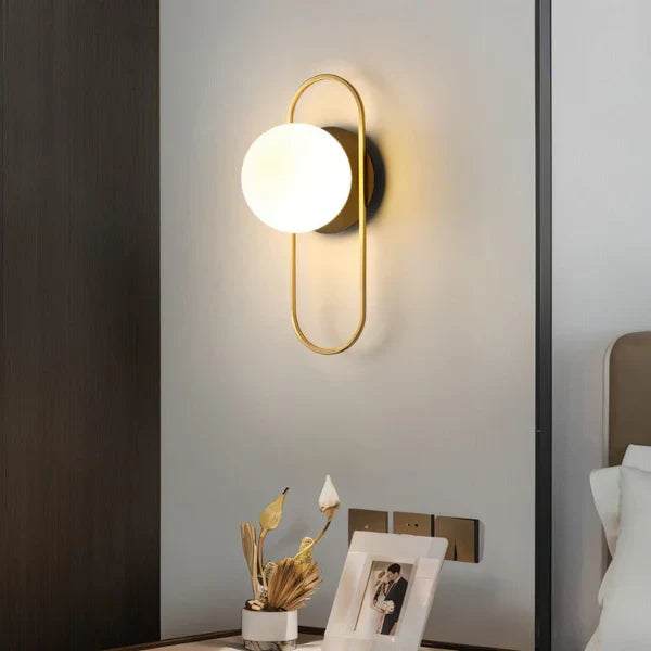 Goldene LED Kugelwandlampe Moderne Wandleuchte - Norvielle
