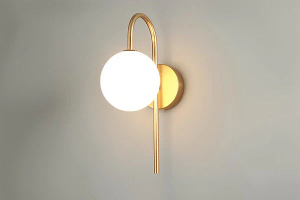 Goldene LED Kugelwandlampe Moderne Wandleuchte