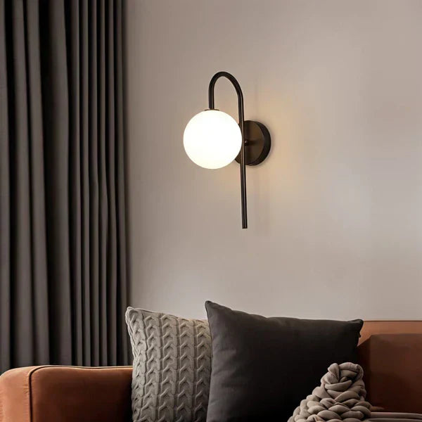 Goldene LED Kugelwandlampe Moderne Wandleuchte