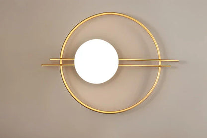 Goldene LED Kugelwandlampe Moderne Wandleuchte