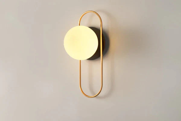 Goldene LED Kugelwandlampe Moderne Wandleuchte